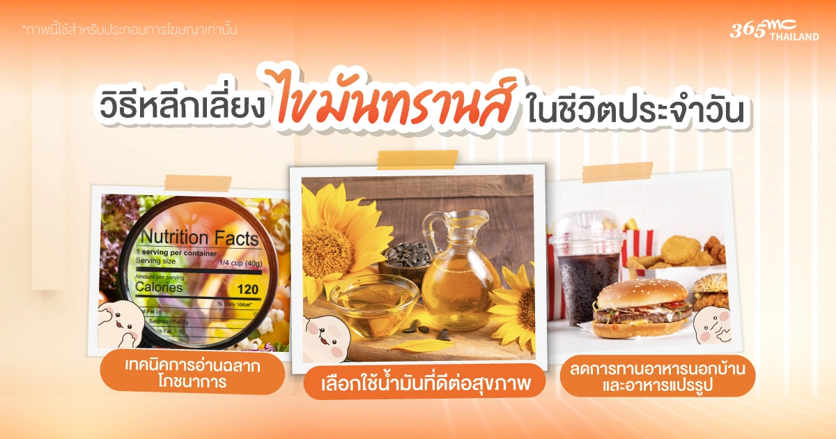 วิธีหลีกเลี่ยงไขมันทรานส์