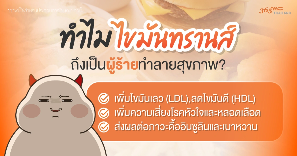 ไขมันทรานส์ทำลายสุขภาพ