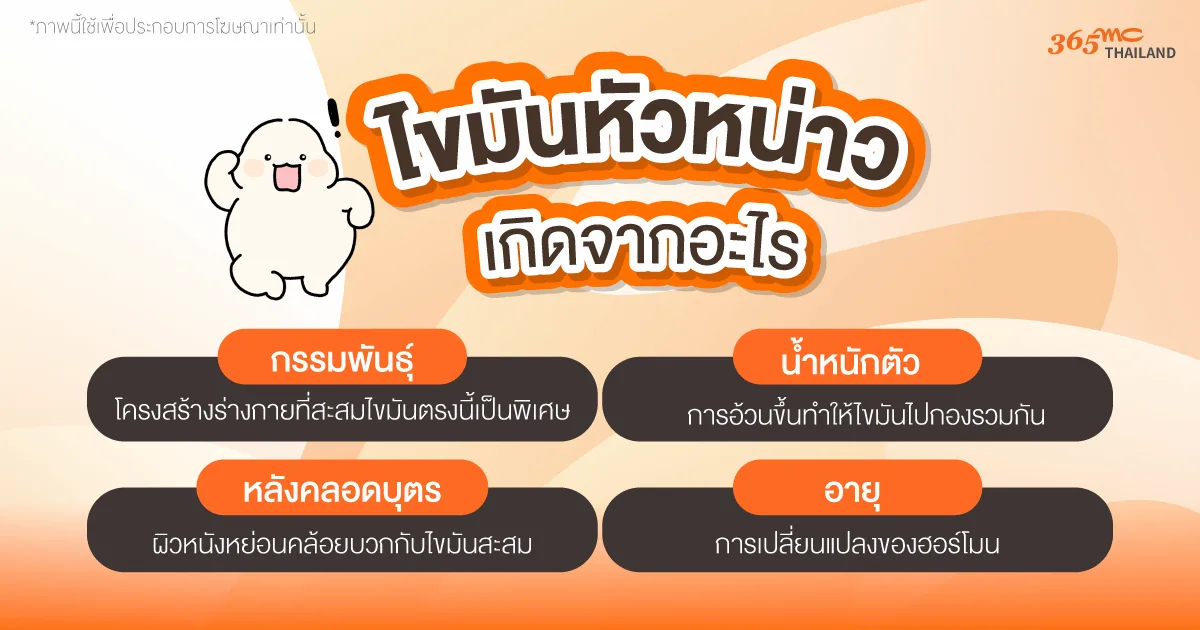ไขมันหัวหน่าว เกิดจากอะไร